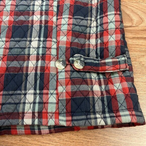 Vintage Brunswick Square Quilted Vest Jacket Plaid Sleeveless Women's XL - Picture 7 of 7